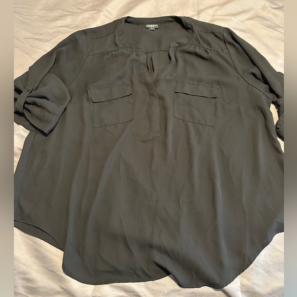 Torrid Harper Black blouse size 1 - Picture 4 of 6